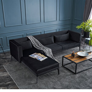 Evdebiz Ardosa Kose Koltuk Siyah Sol Koctas