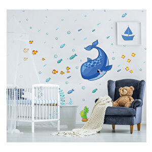 Tilki Dünyası Denizdeki Canlılar Çocuk Odası Duvar Sticker T0321 St