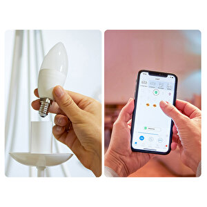 Wiz Wi-Fi BLE Beyaz Ambiyans Led Ampül 40 Watt E14