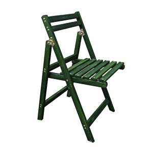 Ahşap Katlanır Sandalye Yeşil