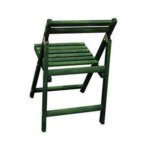 Ahşap Katlanır Sandalye Yeşil
