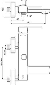 Pedra Banyo Bataryası Mbb160-S