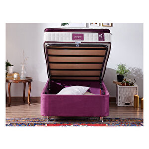 Purple Yatak Seti 120x200 Cm Tek Kişilik Yatak Baza Başlık Takımı