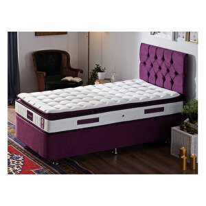 Purple Yatak Seti 120x200 Cm Tek Kişilik Yatak Baza Başlık Takımı