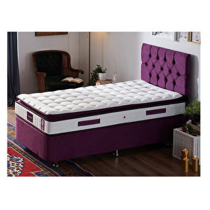 Purple Yatak Seti 100x200 Cm Tek Kişilik Yatak Baza Başlık Takımı