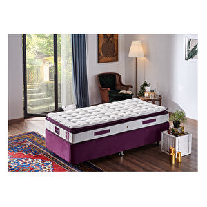 Purple Yatak Seti 100x200 Cm Tek Kişilik Yatak Baza Başlık Takımı