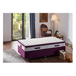 Violet Yatak Seti 100x200 Cm Tek Kişilik Yatak Baza Başlık Takımı