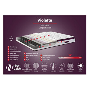 Violet Yatak Seti 90x200 Cm Tek Kişilik Yatak Baza Başlık Takımı