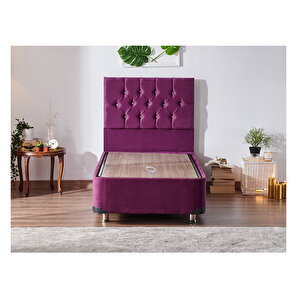 Violet Yatak Seti 90x200 Cm Tek Kişilik Yatak Baza Başlık Takımı