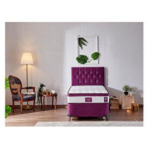 Violet Yatak Seti 90x200 Cm Tek Kişilik Yatak Baza Başlık Takımı