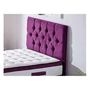 Violet Yatak Seti 90x200 Cm Tek Kişilik Yatak Baza Başlık Takımı