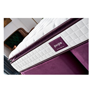 Purple Yatak Seti 90x190 Cm Tek Kişilik Yatak Baza Başlık Takımı