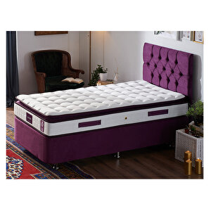 Purple Yatak Seti 90x190 Cm Tek Kişilik Yatak Baza Başlık Takımı