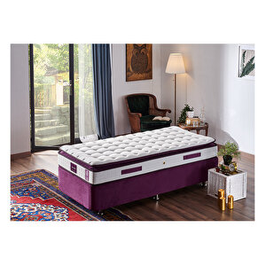 Purple Yatak Seti 90x190 Cm Tek Kişilik Yatak Baza Başlık Takımı