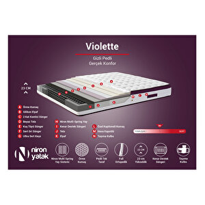 Violet Yatak Seti 80x180 Cm Tek Kişilik Yatak Baza Başlık Takımı