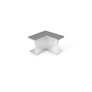 İç Köşe Metalik Gri 25x16 mm