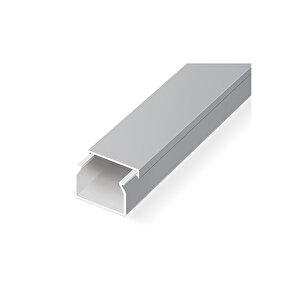 Kablo Kanalı 2 Metre Metalik Gri 40x25 mm
