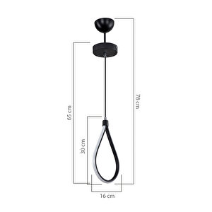 Damla Led Sarkıt Siyah MDL 4407