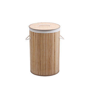 Bambu Kapakli Çamaşir Sepeti Ba1315n