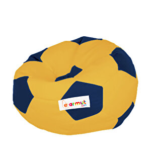 Futbol Topu Çocuk Puf Sarı Lacivert
