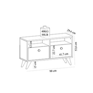 Denver Mini Tv Stand Safirmeşe - Beyaz