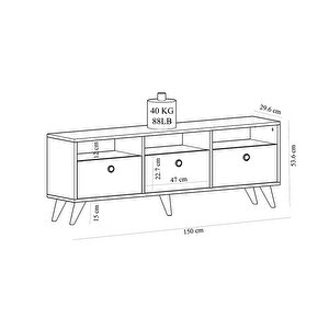 Denver Tv Stand Safirmeşe - Beyaz