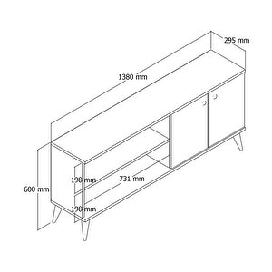 1574 Everest 138 Cm Tv Üni̇tesi̇ Beyaz