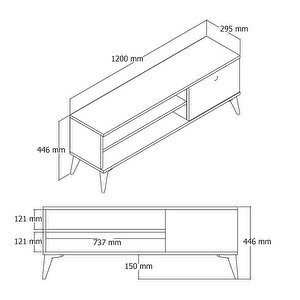 1560 Retro 120 Cm Tv Üni̇tesi̇ Amalfi̇