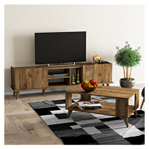 Set 1310 - 2022 Elegante Tv Üni̇tesi̇ City Orta Sehpa Takimi