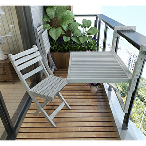 Sofia Katlanabilir Bahçe Sandalyesi 88 cm 2 Adet Alacakaranlık Gri