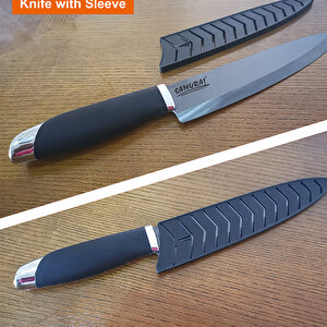 Samurai 8 '' 20 Cm Şef Bıçağı Siyah