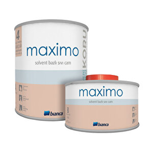 Maximo Solvent Bazlı Sıvı Cam 0,5 Litre Parlak