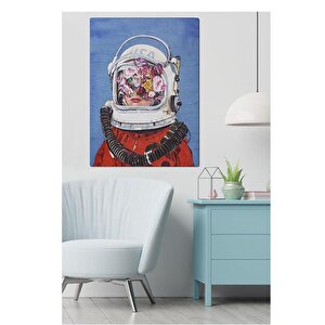 Kanvas Astronot Kadin Tablo 0057