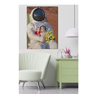 Kanvas Astronot Kedi Tablo 0039