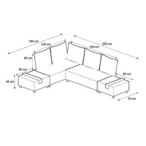 Anatolia L Köşe Koltuk Takimi Mürdüm