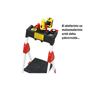 Sekmen Lüks Ev Tipi Metal Merdiven 3+1 Basamak