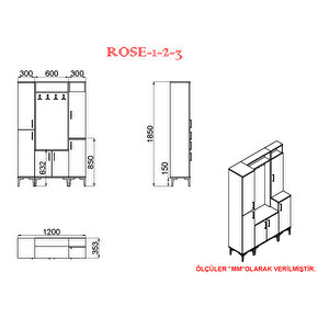 Kalenderdekor Rose-1-2-3 Rs13 Portmanto