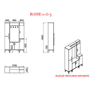 Kalenderdekor Rose-1-2-3 Rs11 Portmanto