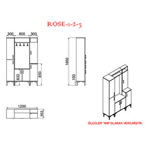 Kalenderdekor Rose-1-2-3 Rs10 Portmanto