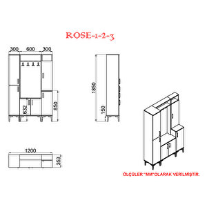 Kalenderdekor Rose-1-2-3 Rs09 Portmanto