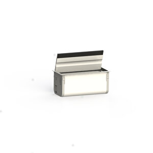 Donatilabi̇li̇r Pri̇z Bloklari  8 Modül Kapakli Masa Üstü Pri̇z Kutusu (beyaz)   / 3208-03