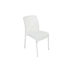 Defne Rattan Sandalye-4 Adet Beyaz