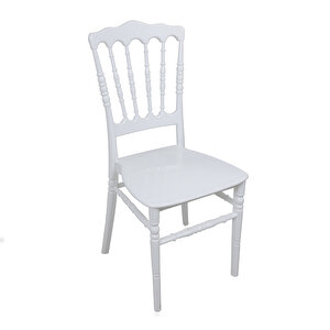 Silver Sandalye Napolyon Beyaz