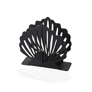 Siyah Metal İstiridye Model Peçetelik