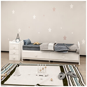 Melina 5 Çekmeceli Mdf'li Büyüyen 60x120 Beşik