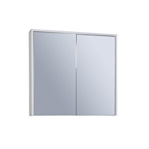 Dicle Aynalı Üst Dolap Beyaz 65 Cm