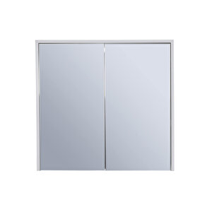 Dicle Aynalı Üst Dolap Beyaz 80 Cm