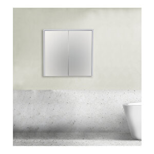 Aras Aynalı Üst Dolap Beyaz 65 Cm