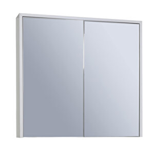Aras Aynalı Üst Dolap Beyaz 80 Cm