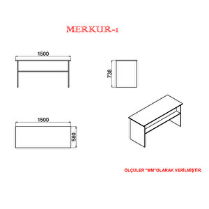 Merkür-1 Ofis Masasi Mrk07